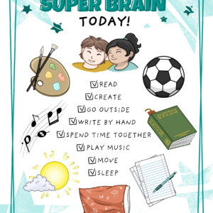 "Grow Your Super Brain" Poster